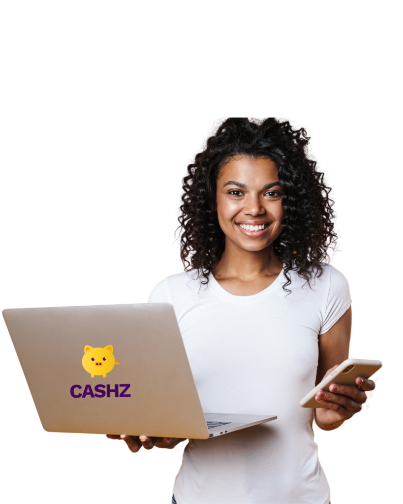 Painel de configuração do Cashz no celular